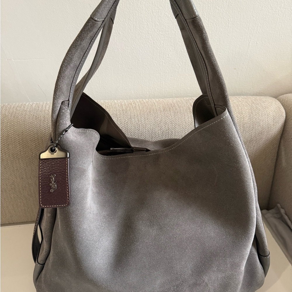 Coach 1941 Bandit Hobo 39 Grey Suede Extremely Rare - Picture 4 of 16